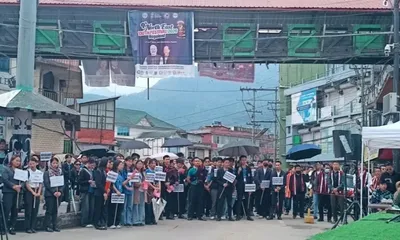nagaland  nsf protests ‘vande mataram’ directive in kohima rally