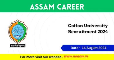 assam career   cotton university recruitment 2024