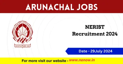 arunachal jobs   nerist recruitment 2024
