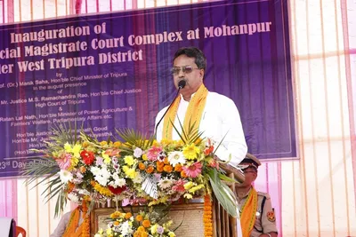 tripura  if mamata failed  manik saha has last laugh in terms of da