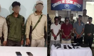 manipur police  amp  assam rifles nab 5 linked to proscribed groups
