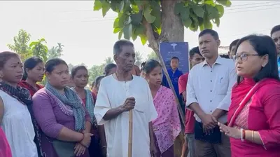 mgnrega workers stage protest over unpaid wages in tripura