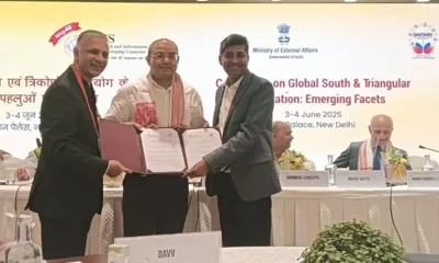 nagaland university signs mou with mea think tank ris for global research