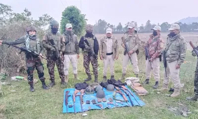 manipur  2 bunkers destroyed  weapons recovered in operations