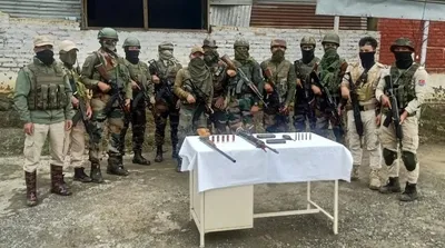 manipur  cache of weapons recovered in kangpokpi