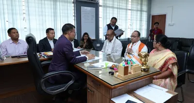 bjp’s th basanta kumar files nomination for inner manipur lok sabha seat