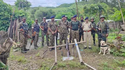 manipur  weapons cache recovered  no arrests made